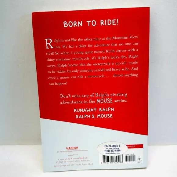 The Mouse and the Motorcycle: Ralph Will Take a Ride Paperback by Beverly Cleary - Picture 2 of 6